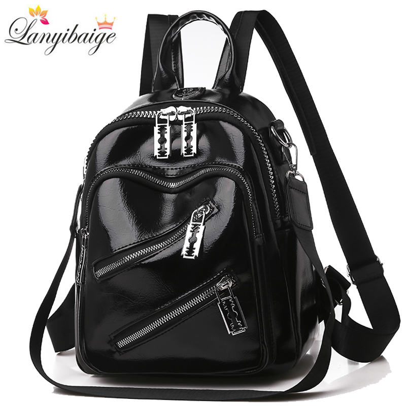 Mini Backpack Purse - Mochila de viaje de cuero Pu