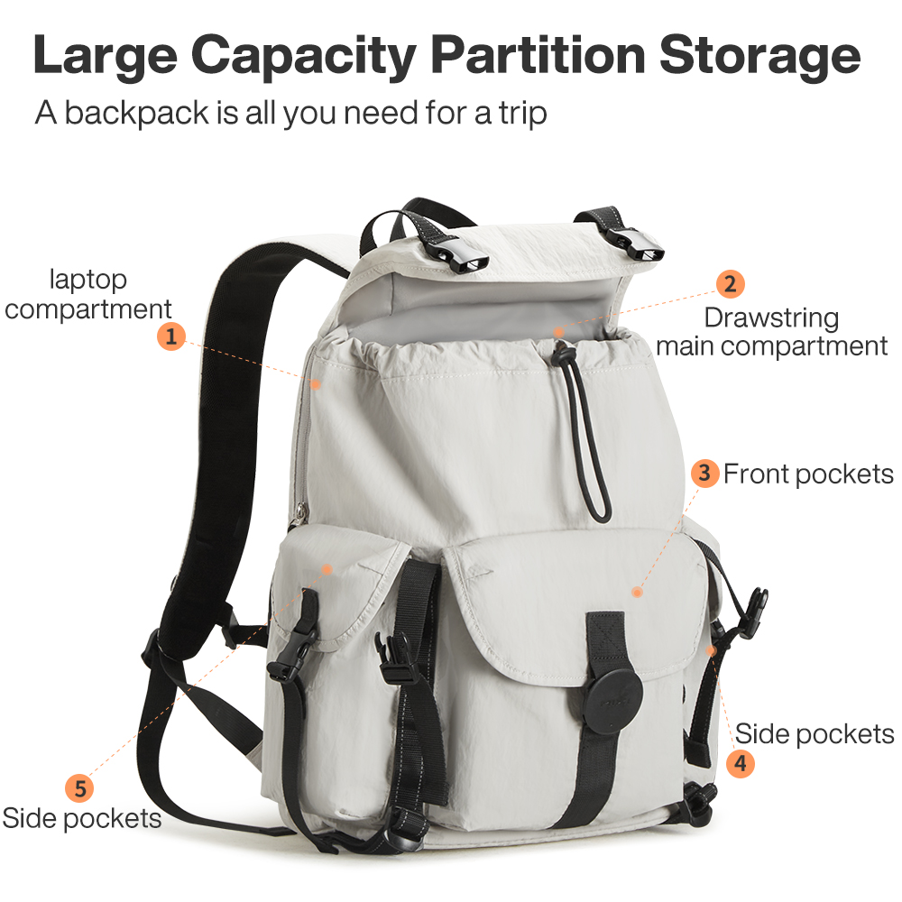 Mochila de viaje Mixi, mochila - Hiking Backpack Waterproof reseña y precio
