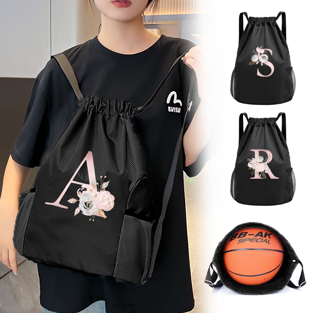 Bolsa negra con cordón, mochil - Drawstring Gym Bag reseña y precio